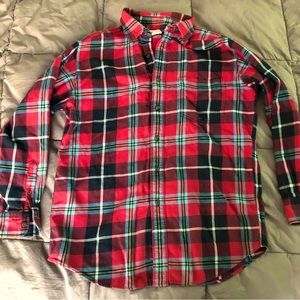 Vintage Red J. Crew button down flannel top